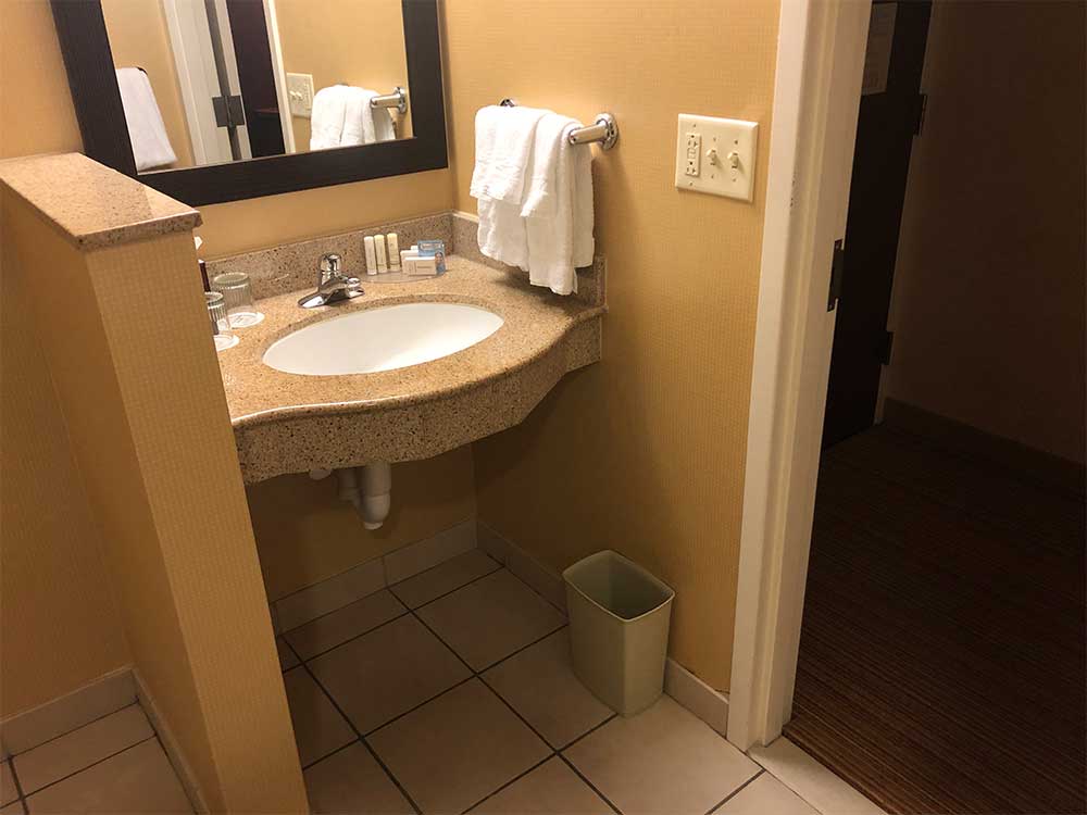 Bathroom sink.