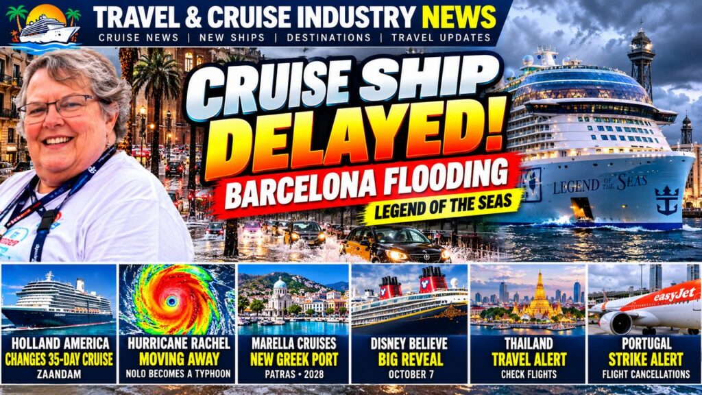 Barcelona Flooding Disrupts Royal Caribbean + Holland America Changes Major Cruise